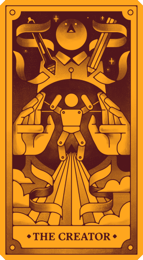 An assistive illustration card of The Creator