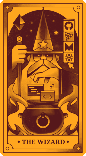 An assistive illustration card of The Wizard