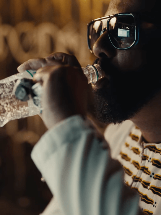 MadLib drinking a Sprite