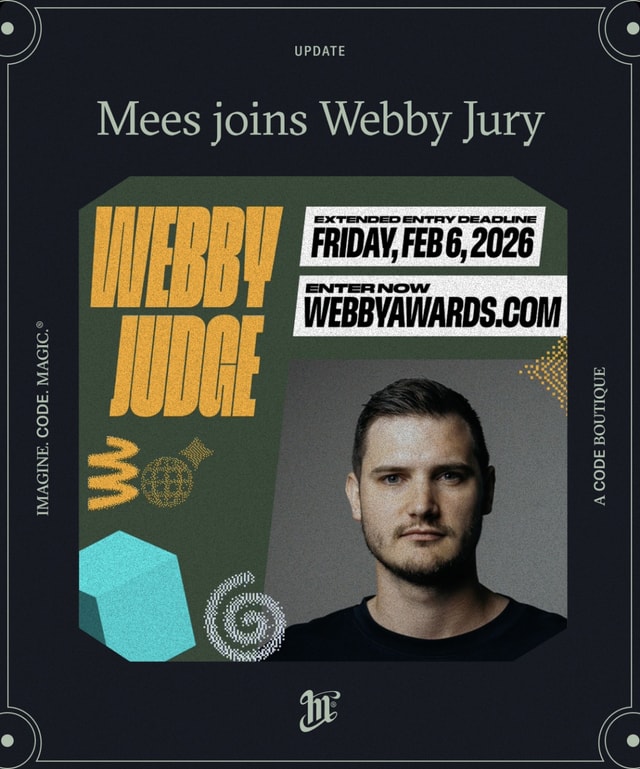 Mees joins Webby Jury